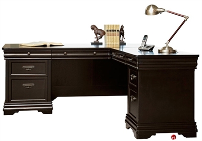 Picture of 72" L Shape Veneer Office Desk Workstation