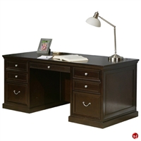 Picture of Contemporary Veneer 72" Double Pedestal Office Desk