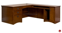 Picture of L Shape Veneer Office Desk Computer Workstation