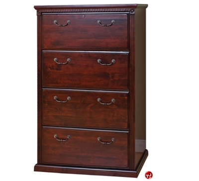 Picture of Veneer 4 Drawer Lateral File Cabinet