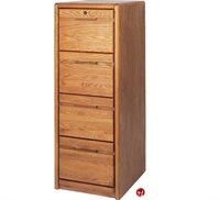 Picture of Veneer 4 Drawer Vertical File Cabinet