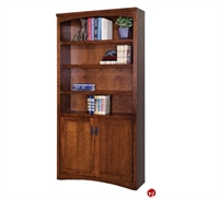Picture of Veneer 5 Open Shelf Bookcase with Doors