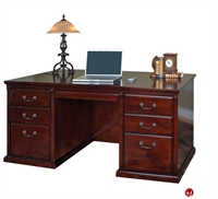 Picture of Veneer Double Pedestal Office Desk Workstation