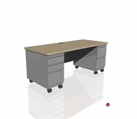 Picture of Vanerum Proof, Double Pedetal Mobile Metal Office Desk, 72" x 30"