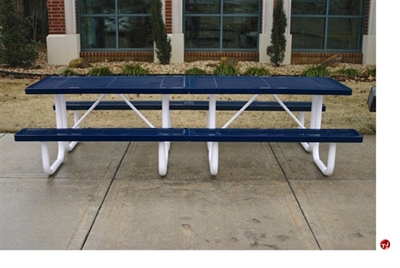 Picture of Webcoat Regal T10RC, 10' Metal Outdoor Picnic Bench Table
