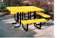 Picture of Webcoat Regal T46, 46" Square Metal Outdoor Picnic Bench Table