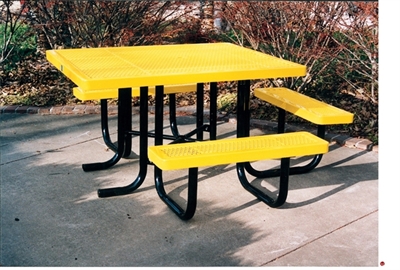 Picture of Webcoat Regal T46, 46" Square Metal Outdoor Picnic Bench Table