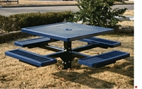 Picture of Webcoat Regal T46, 46" Square Metal Outdoor Picnic Bench Table