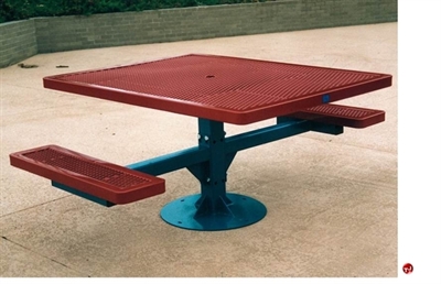 Picture of Webcoat Regal T46, 46" Square Metal Outdoor Picnic Bench Table