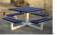 Picture of Webcoat Regal T46, 46" Square Metal Outdoor Picnic Bench Table