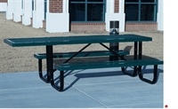 Picture of Webcoat Regal T6R, 6' Outdoor Metal ADA Picnic Bench Table
