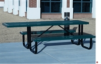 Picture of Webcoat Regal T8R, 8' Outdoor Metal ADA Picnic Bench Table