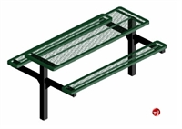 Picture of Webcoat Regal T8RC, 8' Metal Pedestal Outdoor Picnic Bench Table