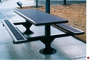 Picture of Webcoat Regal T8RCD, 8' Metal Pedestal Outdoor Picnic Bench Table