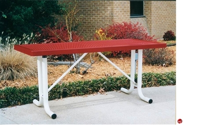 Picture of Webcoat Regal T8UP Outdoor Metal 8' Portable Table