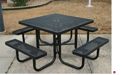 Picture of Webcoat UltraLeisure T46UL, 46" Square Metal Picnic Bench Table, Portable