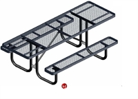 Picture of Webcoat UltraLeisure T8UL, 8' Outdoor Metal Picnic Bench Table, Portable