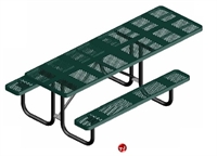 Picture of Webcoat UltraLeisure T8UL, 8' Outdoor Metal Picnic Bench Table, Portable