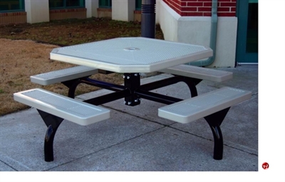 Picture of Webcoat Web Series T46WEB, 46" Octagon Metal Outdoor Picnic Bench Table