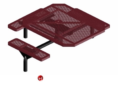 Picture of Webcoat Web Series T46WEB, 46" Octagon Metal Outdoor Picnic Bench Table