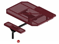 Picture of Webcoat Web Series T46WEB, 46" Octagon Metal Outdoor Picnic Bench Table