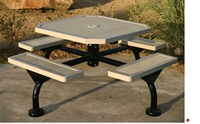 Picture of Webcoat Web Series T46WEB, 46" Octagon Metal Outdoor Picnic Bench Table