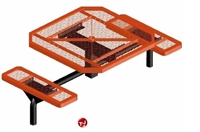 Picture of Webcoat Web Series T46WEB, 46" Octagon Metal Outdoor Picnic Bench Table