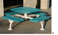 Picture of Webcoat Web Series T46WEB, 46" Octagon Metal Outdoor Picnic Bench Table