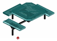 Picture of Webcoat Web Series T46WEB, 46" Octagon Metal Outdoor Picnic Bench Table