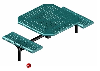 Picture of Webcoat Web Series T46WEB, 46" Octagon Metal Outdoor Picnic Bench Table