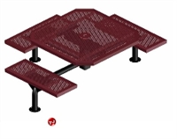 Picture of Webcoat Web Series T46WEB, 46" Octagon Metal Outdoor Picnic Bench Table