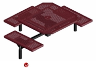 Picture of Webcoat Web Series T46WEB, 46" Octagon Metal Outdoor Picnic Bench Table