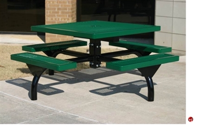 Picture of Webcoat Web Series T46WEB, 46" Square Metal Outdoor Picnic Bench Table