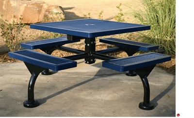 Picture of Webcoat Web Series T46WEB, 46" Square Metal Outdoor Picnic Bench Table