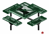 Picture of Webcoat Web Series T46WEB, 46" Square Metal Outdoor Picnic Bench Table