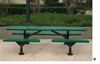 Picture of Webcoat Web Series T9WEB, 9' Metal Outdoor Picnic Bench Table