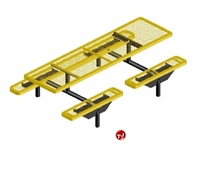 Picture of Webcoat Web Series T9WEB, 9' Metal Outdoor Picnic Bench Table