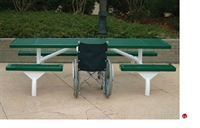 Picture of Webcoat Web Series T9WEB, 9' Metal Outdoor Picnic Bench Table