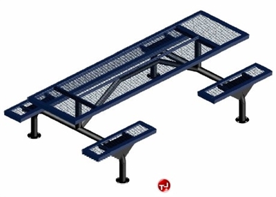 Picture of Webcoat Web Series T9WEB, 9' Metal Outdoor Picnic Bench Table