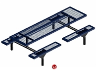 Picture of Webcoat Web Series T9WEB, 9' Metal Outdoor Picnic Bench Table