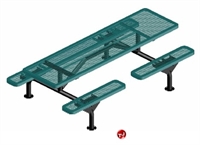 Picture of Webcoat Web Series T9WEB, 9' Metal Outdoor Picnic Bench Table