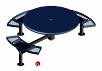 Picture of Webcoat Web Series TS46, 46" Round Metal Outdoor Picnic Bench Table