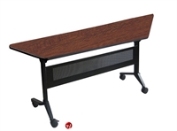 Picture of 24" X 60" Trapezoid Mobile Flip Top Nesting Training Table