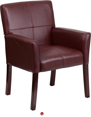 Picture of Brato Burgundy Leather Reception Club Chair