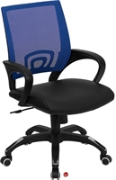 Picture of Brato Mid Back Office Mesh Chair, Leather Seat