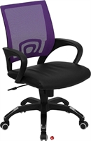 Picture of Brato Mid Back Office Mesh Chair, Leather Seat