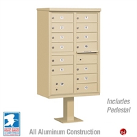 Picture of Brew Aluminum Mailbox Cluster Box, 13 Doors