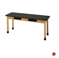 Picture of Deva 24" x 48" Table with Book Compartments