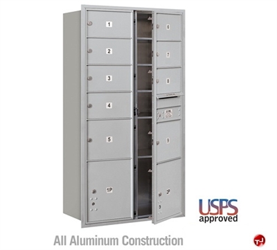 Picture of BREW Aluminum Mailbox Locker, Double Column, Front Loading