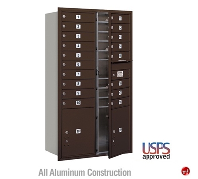 Picture of BREW Aluminum Mailbox Locker, Double Column, Front Loading